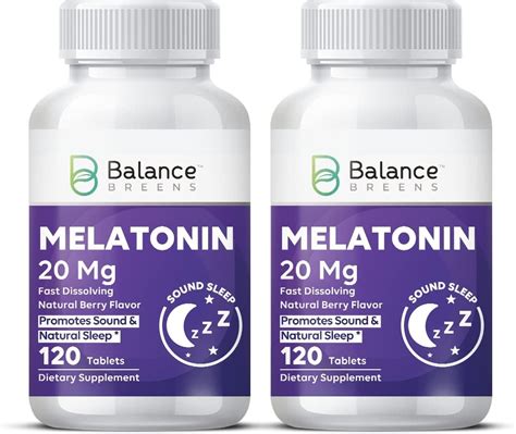 Buy Melatonin 20mg Fast-Dissolve 120 Tablets - Natural Berry Flavor ...