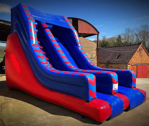 platform mega inflatable slide only from Castle Kings of Worcester