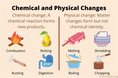 Chemical and Physical Changes of Matter