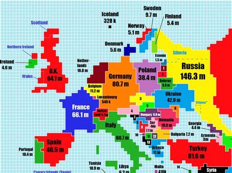 World map based on population size - Business Insider