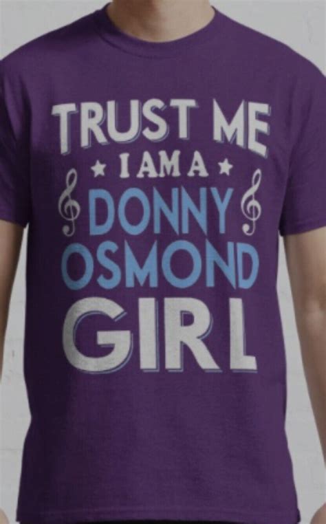 Brand NEW- Donny Osmond Purple T-shirt Xl- Never Worn-Osmonds | eBay