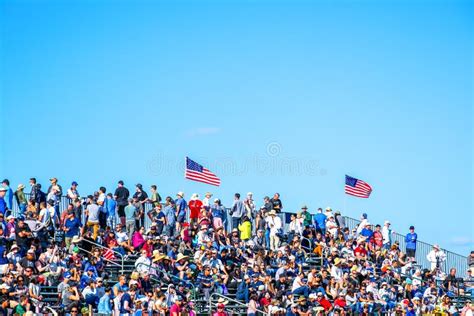 Crowd Audience in a Stadium Looking at the Event Editorial Photography ...