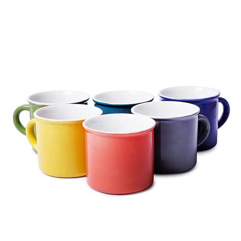 Set of 6 Ceramic Coffee Mugs - NvTechMania