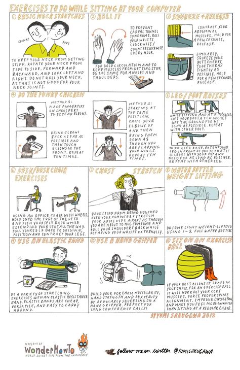 11 Exercises to Do While Sitting at Your Computer « The Secret ...