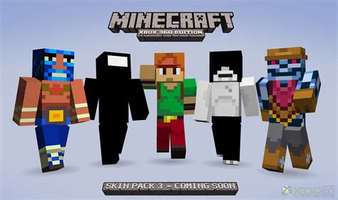 Skin Pack 3 for Minecraft: Xbox 360 Edition Announced! - The Tech Game