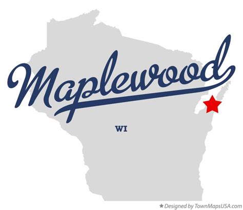 Map of Maplewood, WI, Wisconsin