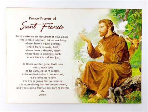 Buy Beautiful St. Francis of Assisi Prayer Cards Saint Francis Online ...