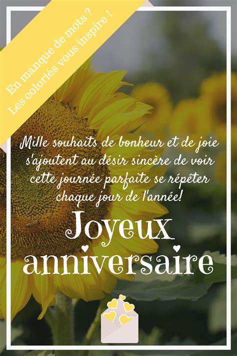 Pour ensoleillé une carte de souhait | Message anniversaire, Joyeux ...