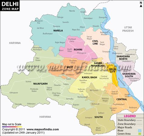 Delhi Zone Map