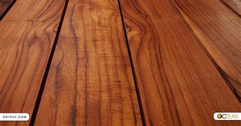 The color and grain of teak wood makes it one of the most attractive to ...