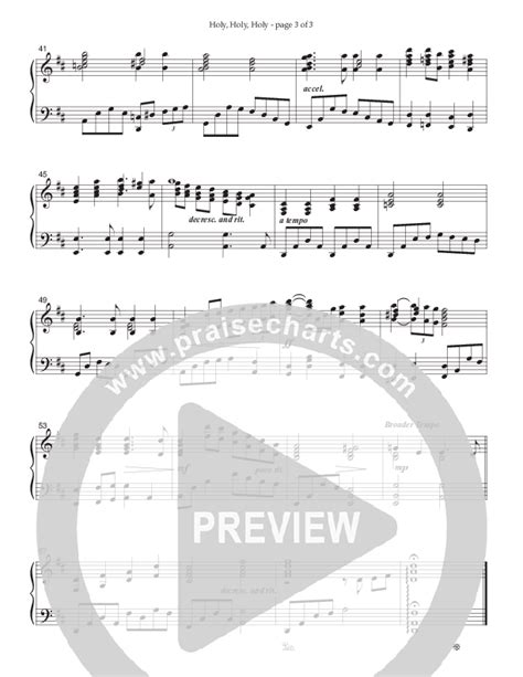 Holy Holy Holy Sheet Music PDF (Ken Barker) - PraiseCharts