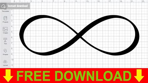 Infinity Symbol Svg Free Cut File for Cricut - YouTube