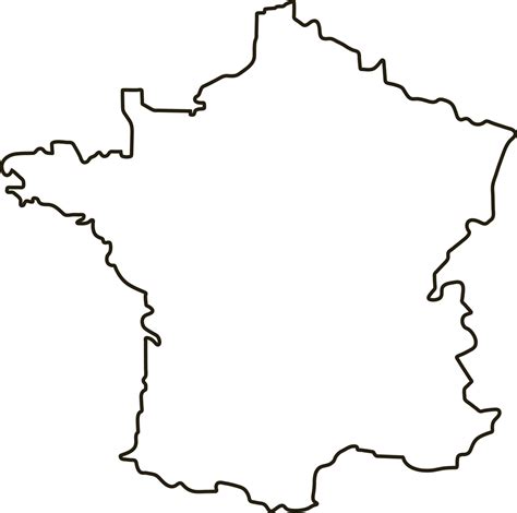 Map of France. Outline map vector illustration 8726860 Vector Art at ...