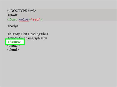 3 Ways to Use Font Color Tags in HTML - wikiHow