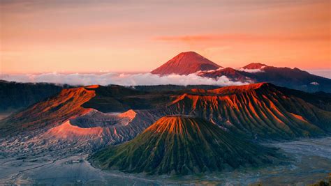 Wallpaper : matahari terbenam, matahari terbit, gunung berapi, senja ...