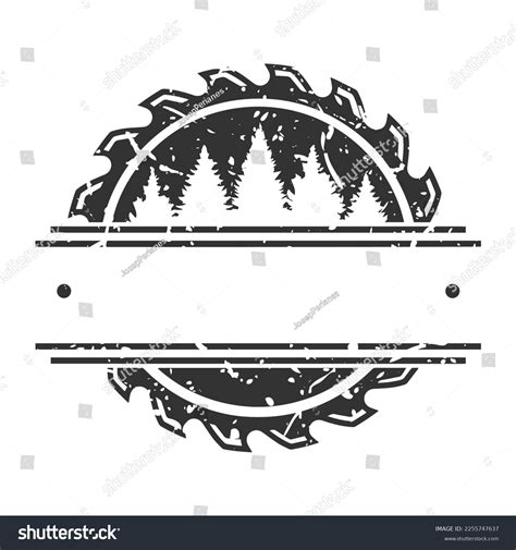 Saw Blade Logo Illustration Clip Art Stock Vector (Royalty Free ...