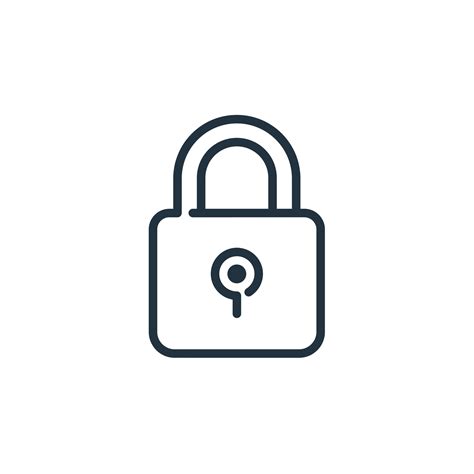 Padlock icon isolated on a white background. Padlock, security, and ...