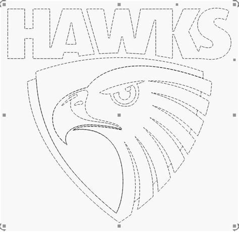 AFL SVG Hawthorn Hawks Logo Vector File Digital Download - Etsy Australia