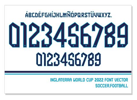 Font Vector England World Cup 2022 Font SVG AI Eps Pdf TTF ...