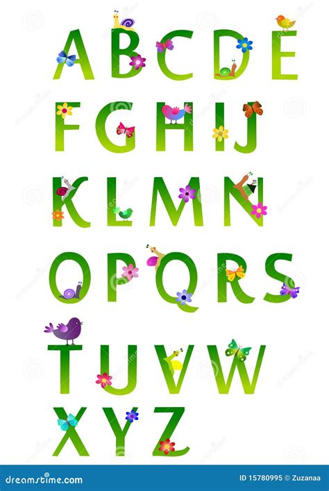 Spring Alphabet Royalty Free Stock Photo - Image: 15780995