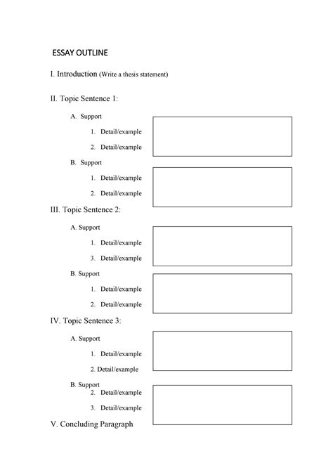 37 Outstanding Essay Outline Templates (Argumentative, Narrative ...