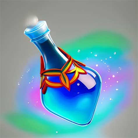 Premium Photo | Colorful bottle model for game ideas