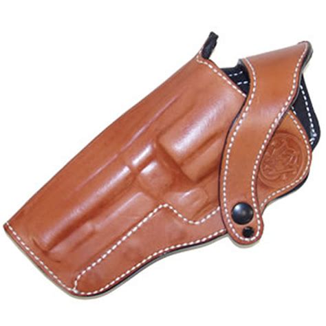 LH M500 4" Tan Leather Holster W/Logo | Smith & Wesson