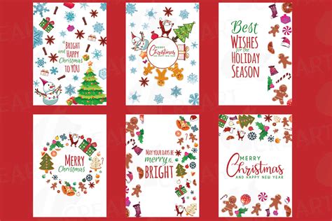 Christmas greeting Cards, Merry Christmas cards, labels