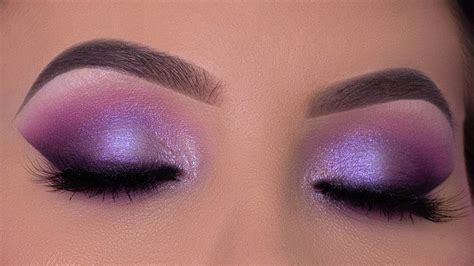 Purple Violet Eye Makeup Tutorial | Purple Holiday Makeup | Purple eye ...