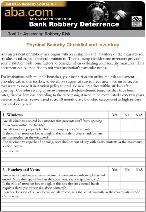 Physical Security Risk Assessment Report Template – Rebeccachulew.com