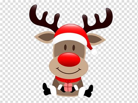 Rudolf the red-nose reindeer illustration, Rudolph Santa Claus\'s ...