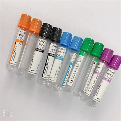 Surgical Vacuum Blood Collection Tube Citrate Single Use 3ml 4ml 5ml