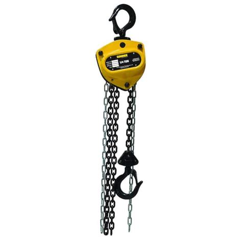 Southwire 1/4-Ton Chain Hoist with 20 ft. Chain Fall 787402 - The Home ...