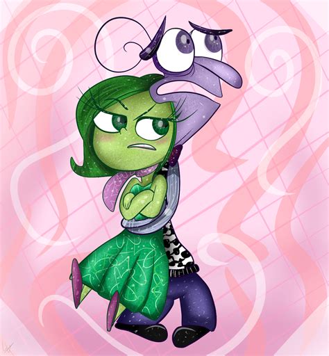 :AT: Fear and Disgust :'3 | Kid movies disney, Disney art, Disney fan art