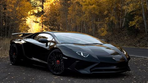 Black Lamborghini Aventador 4K Wallpaper - HD Car Wallpapers #14958