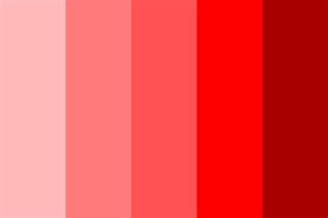 Shades of Red Color Palette