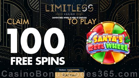 Limitless Casino 100 FREE Spins on Santa’s Reel Wheel RTG Game ...