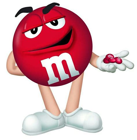 Red M & M | Steelers girl, M&m characters, M m candy