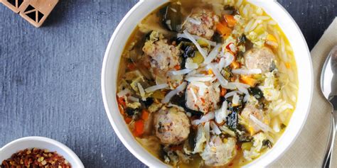 Italian Wedding Soup with Orzo & Meatballs - Andrew Zimmern