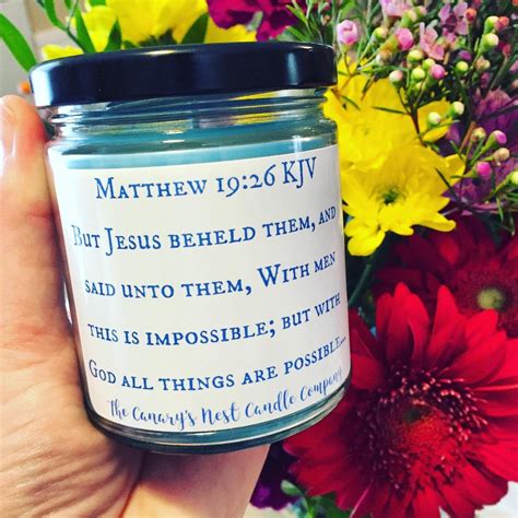 Bible Verse Candle Personalized Candle Inspirational Gift - Etsy