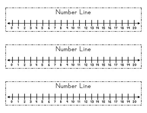 Math Number Line to 20 | Printable number line, Number line, Printable ...