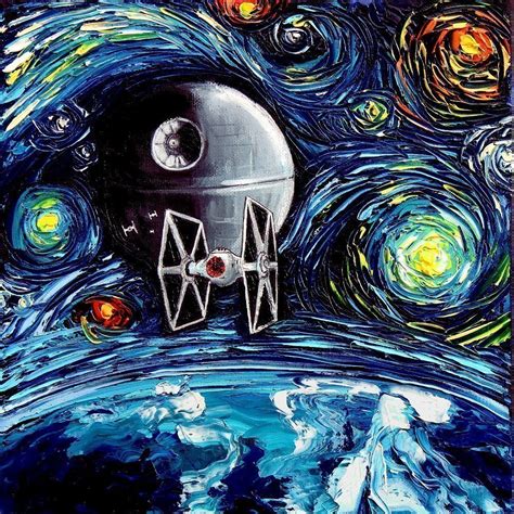 Star Wars Death Star Starry Night Mash-Up Print – GeekAlerts