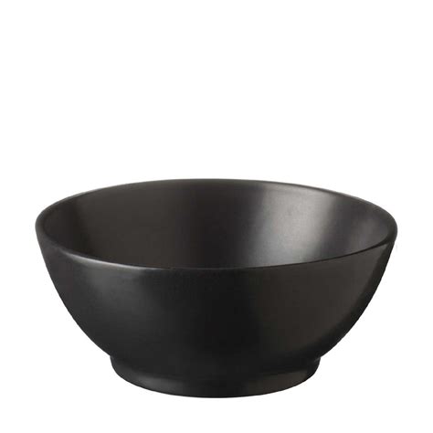 Classic Round Soup Bowl Satin Charcoal Black | Jenggala Keramik Bali ...