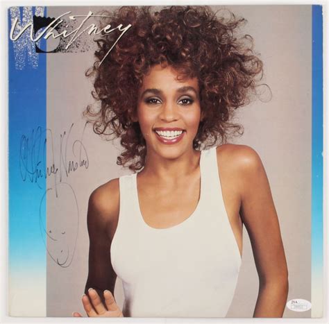 Whitney Houston Signed "Whitney" Vinyl Record Album Cover (JSA LOA)