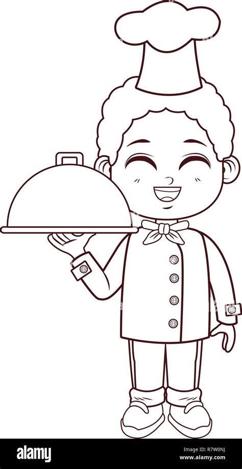 cute chef boy cartoon Stock Vector Image & Art - Alamy