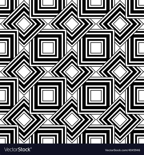 Geometric Patterns Black And White Vector