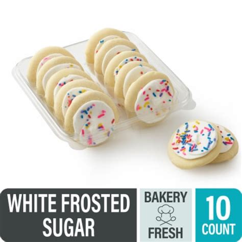 Bakery Fresh White Frosted Sugar Cookies, 10 count / 13.5 ounces - Kroger