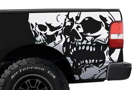 Ford F-150 (2004-2008) Custom Vinyl Decal Kit - DOUBLE SKULL – Factory ...