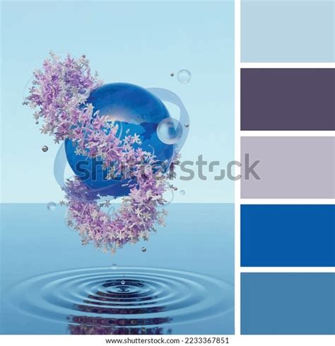 Color Palette Color Harmony Art Work Stock Vector (Royalty Free ...