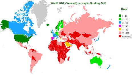 World GDP per capita Ranking 2018 - StatisticsTimes.com